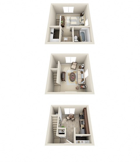 Floor plan for 1 bed, 1 bath